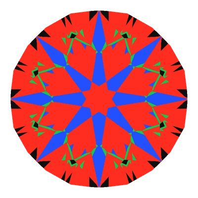 BL-Vitruvio Cut, face-up Light Return map in diamond