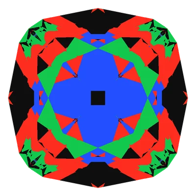 Light Return map of the Peruzzi Cut in diamond, a computed render.