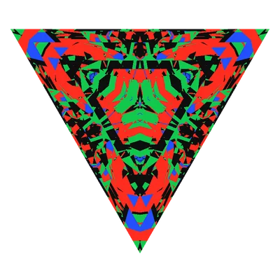 Triangle Cut, face-up Light Return map in diamond