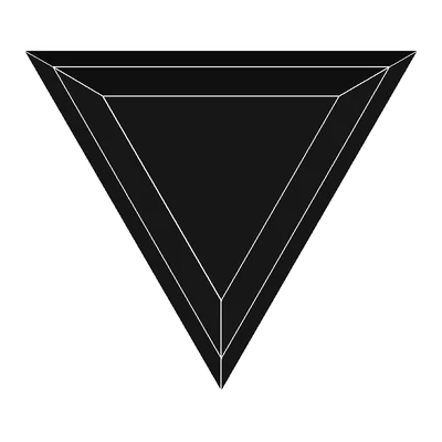 Triangle Cut, face-up facet map